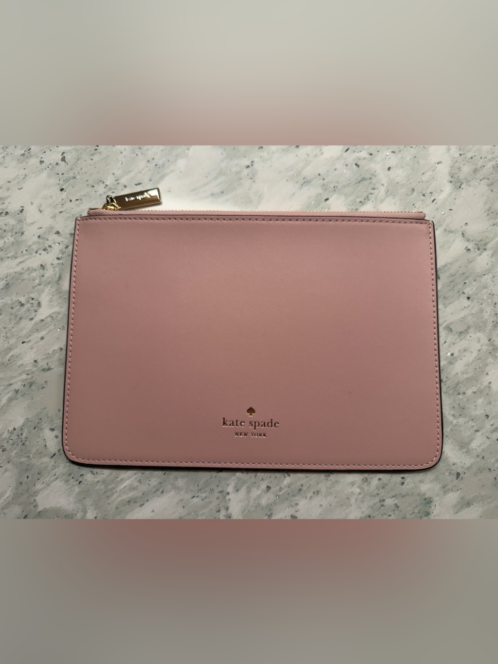 EUC Kate Spade Blush Pink New York Saffiano Pouch
